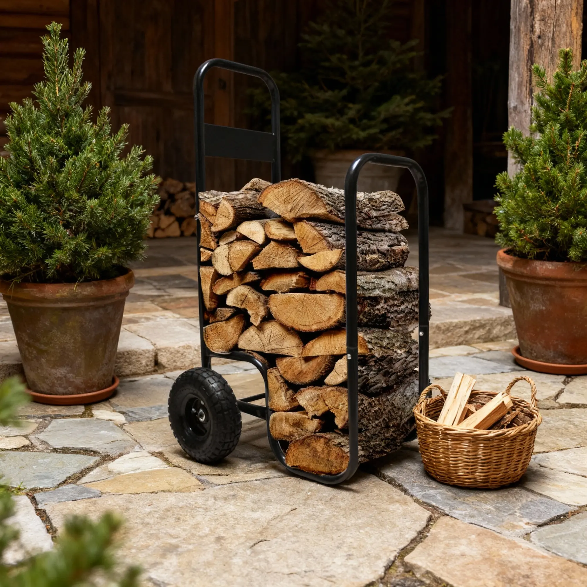 Тележка для дров GardenLine REA2537 (Black) - 7