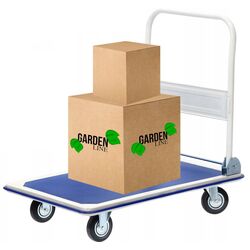 Тележка с платформой складная GardenLine REA2811 (Blue/Silver) Thumb