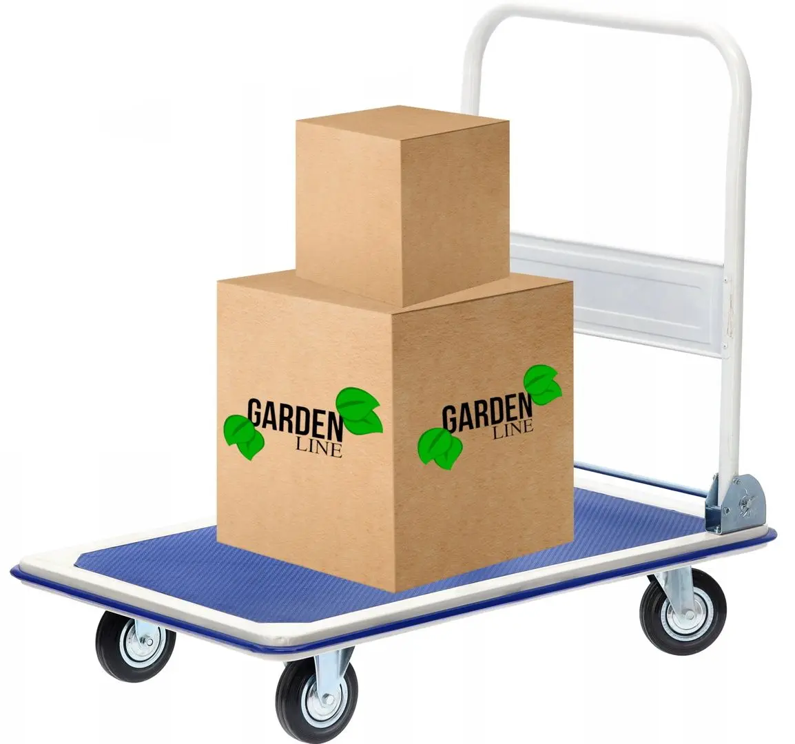 Тележка с платформой складная GardenLine REA2811 (Blue/Silver)