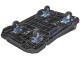 Carucior cu platforma modulara Geko G71112 (Black/Blue)