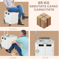 Carucior pliabil Homcom 923-053V00WT (White) Thumb