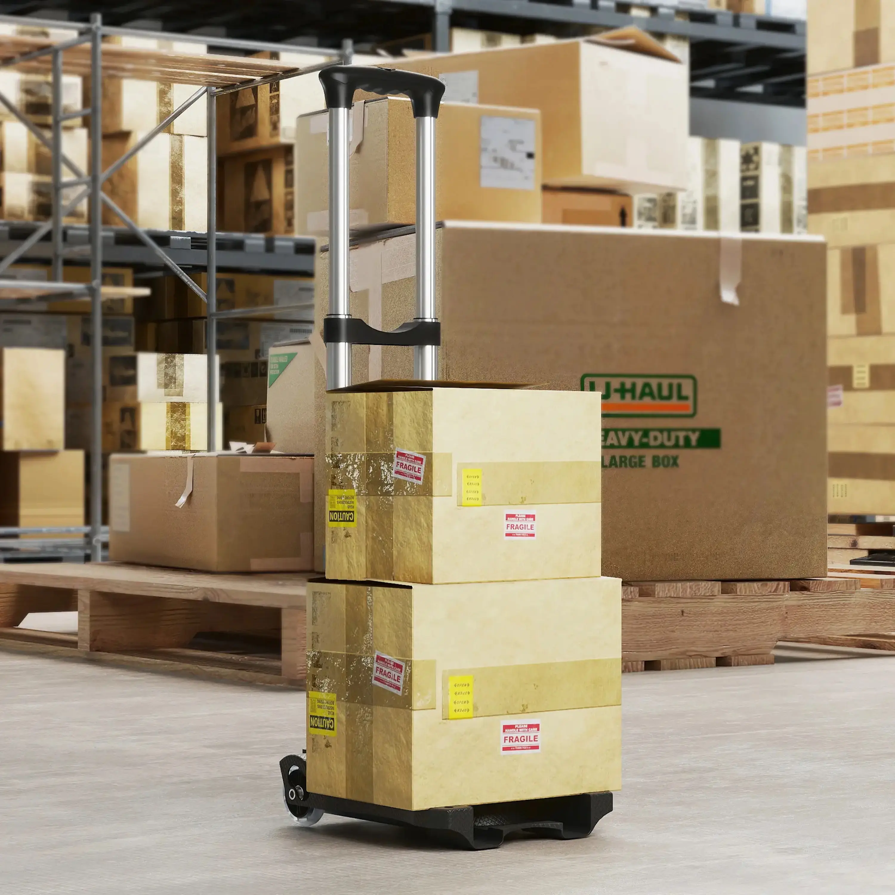 Тележка складная Homcom B71-072V00BK (Black) - 3