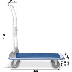 Carucior pliabil Humberg HM-505 550500 (White/Blue) Thumb