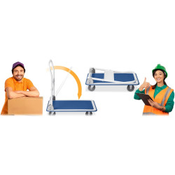 Carucior pliabil Humberg HM-505 550500 (White/Blue) Thumb