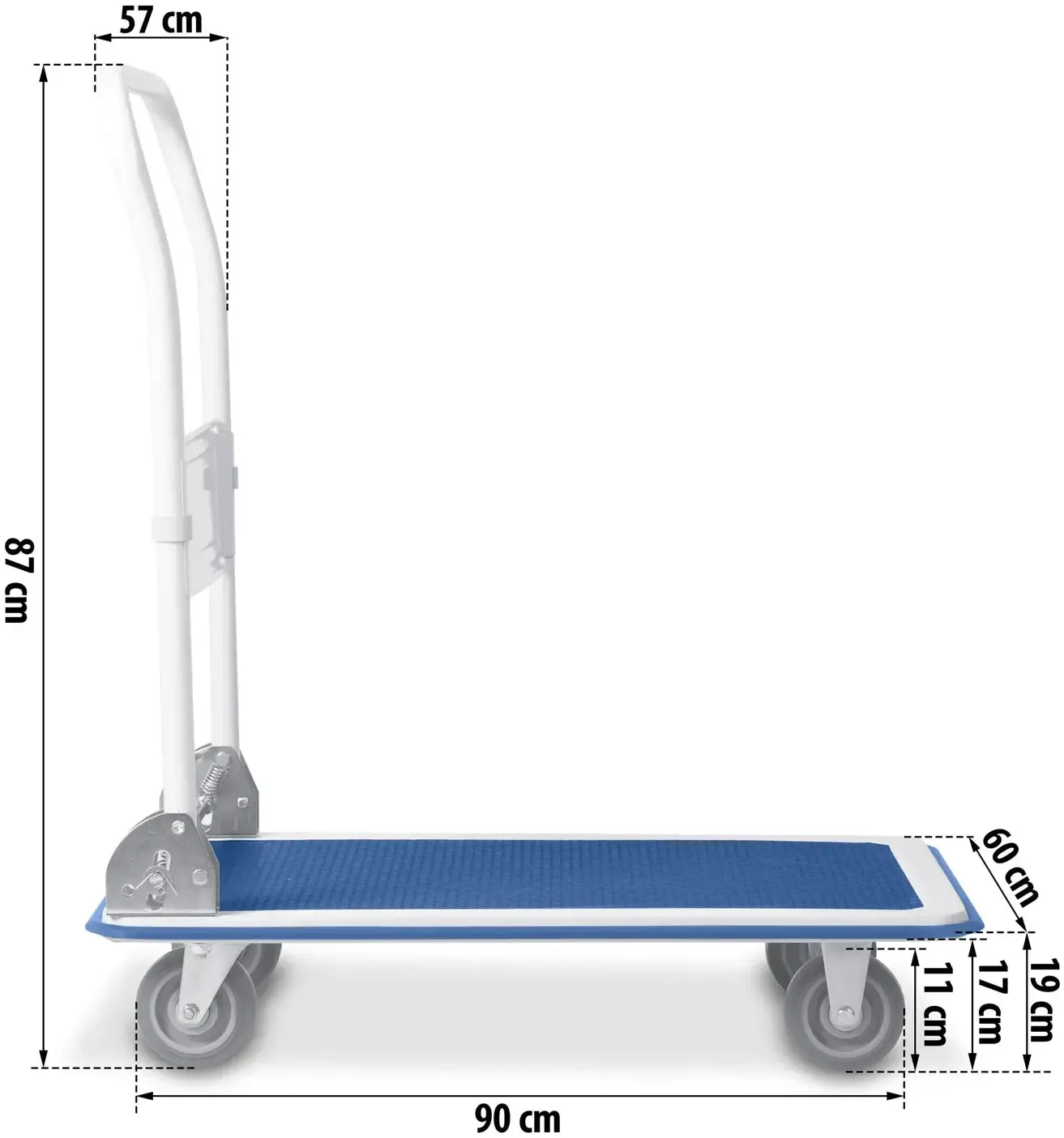 Carucior pliabil Humberg HM-506 550600 (White/Blue) - 4