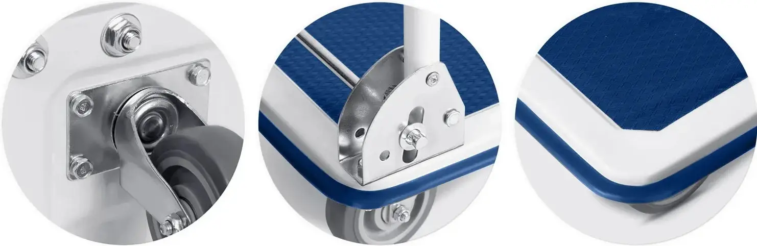 Carucior pliabil Humberg HM-506 550600 (White/Blue) - 6