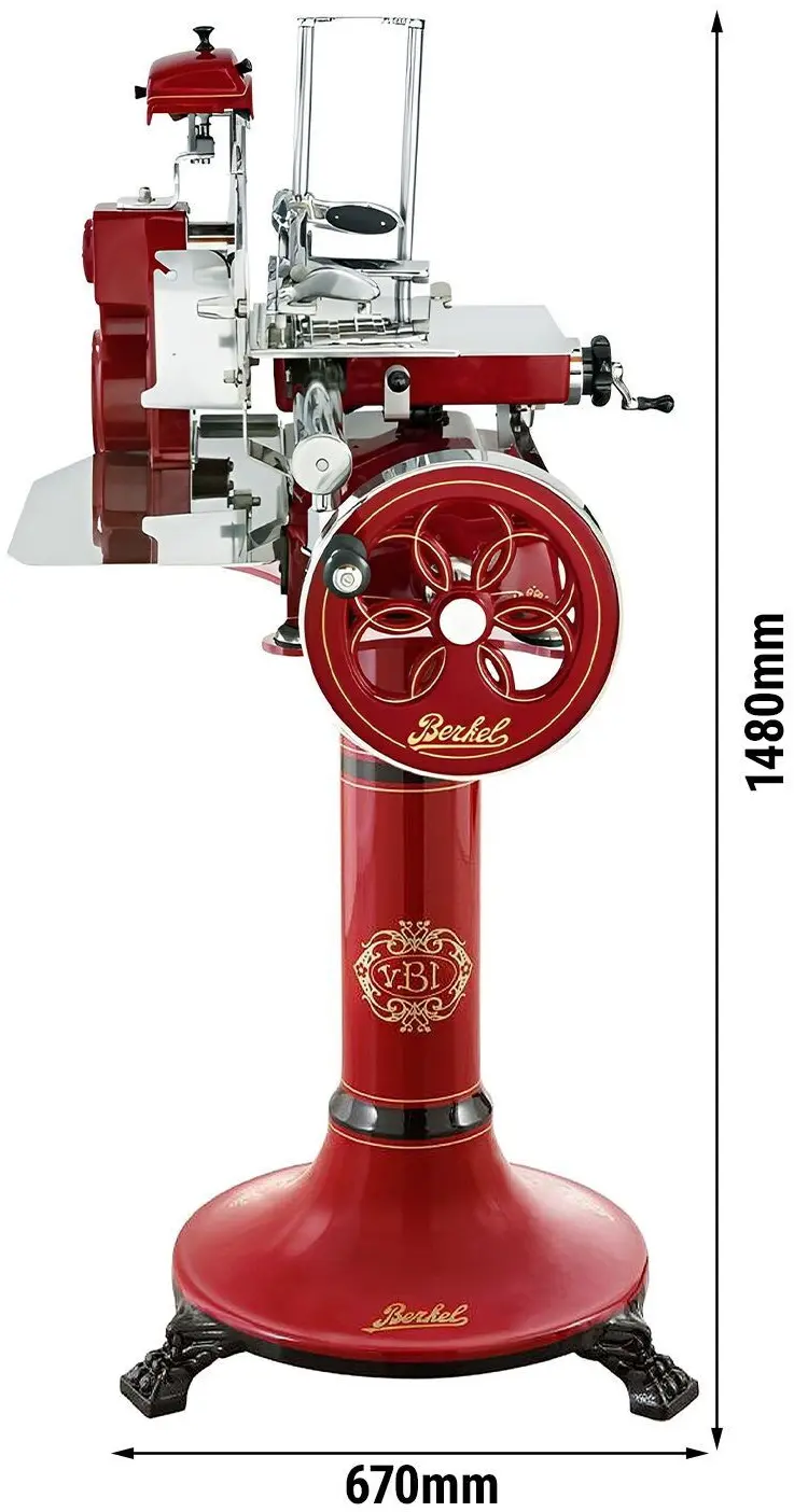 Слайсер для колбас с подставкой Berkel Tribute (Red) - 6