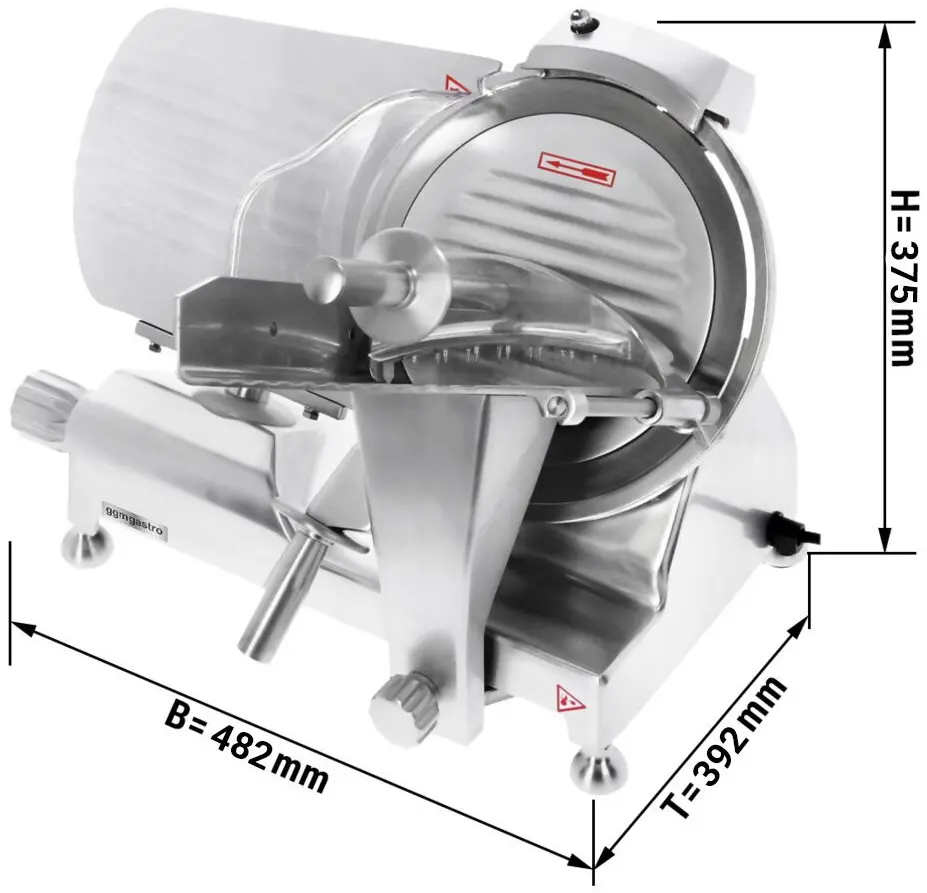Слайсер для колбас GGM Gastro AMH250L (Inox) - 9