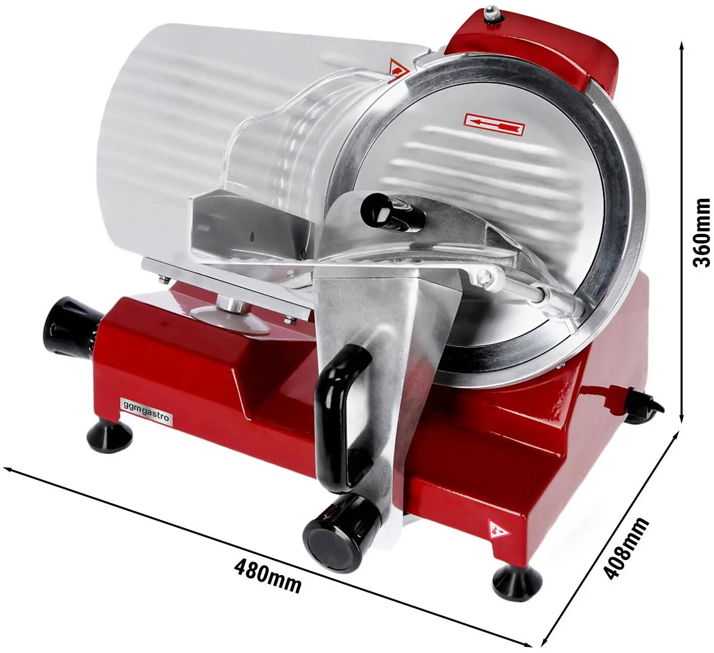Слайсер для колбас GGM Gastro AMH250R (Red) - 5