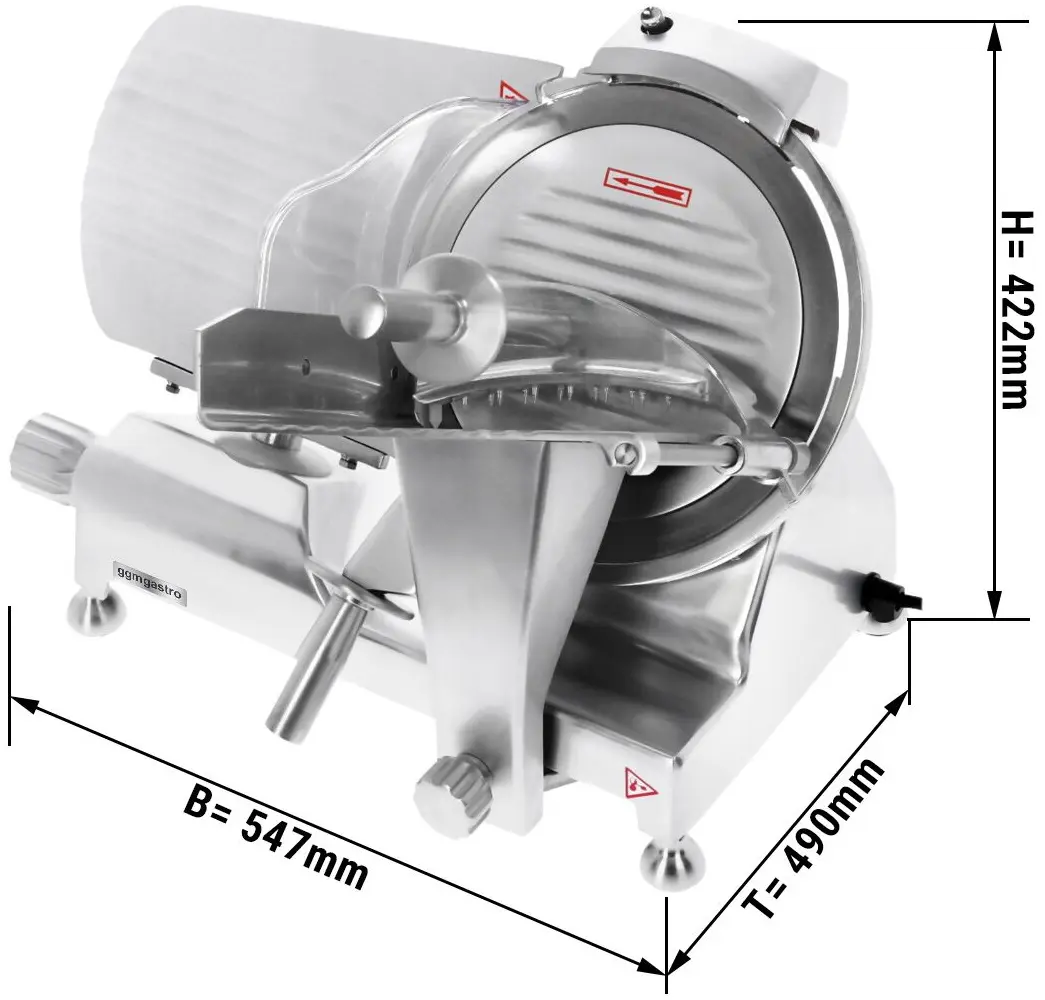 Слайсер для колбас GGM Gastro AMH275L (Inox) - 9