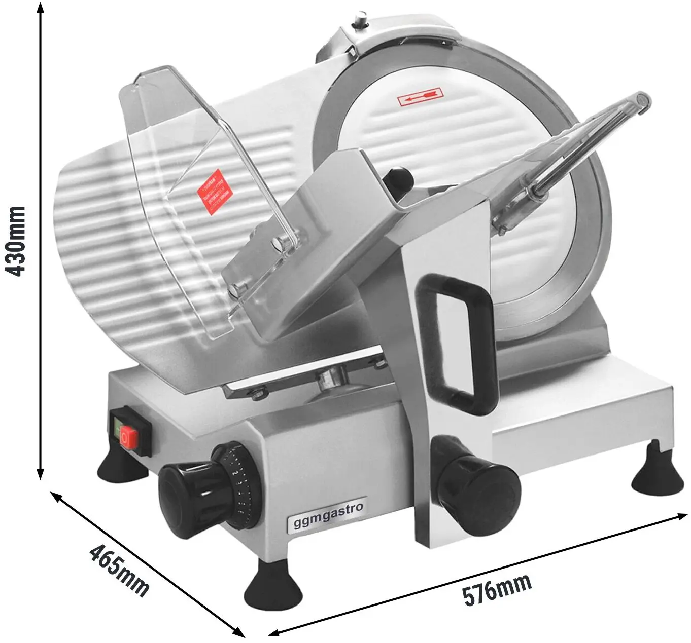 Слайсер для колбас GGM Gastro AMH300A (Inox) - 4