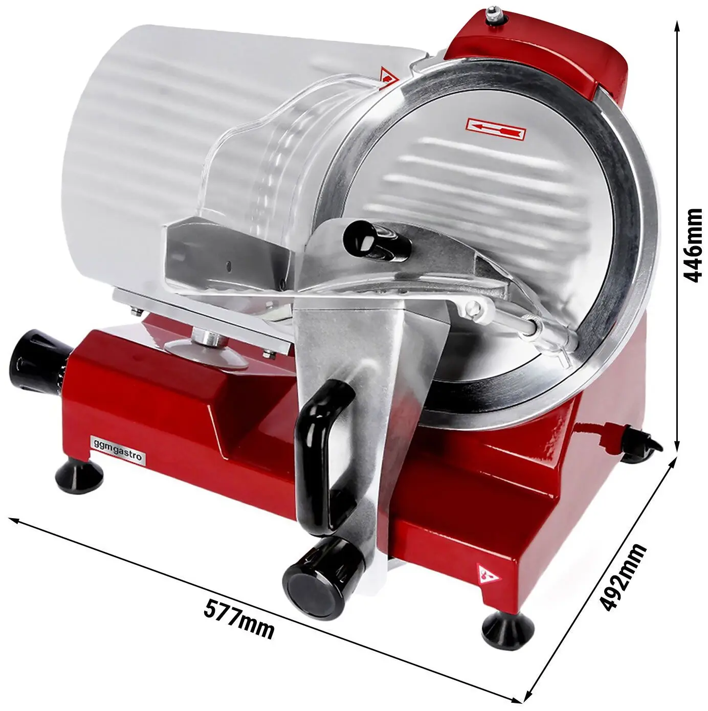 Слайсер для колбас GGM Gastro AMH300R (Red) - 5