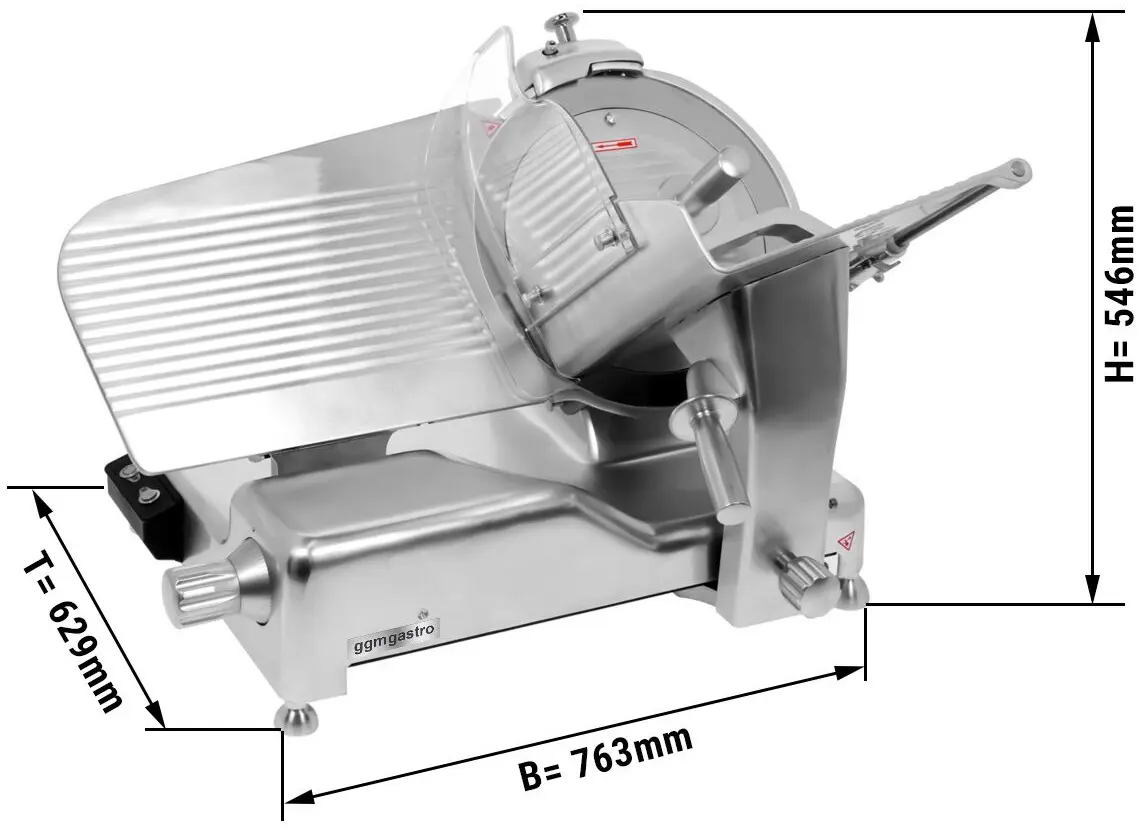 Слайсер для колбас GGM Gastro AMH350 (Inox) - 7