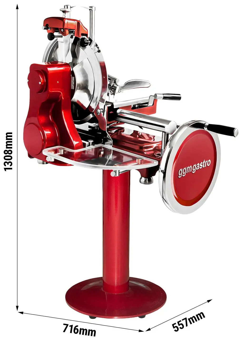 Слайсер для колбас GGM Gastro AMSH300#UGH300 (Red) - 7