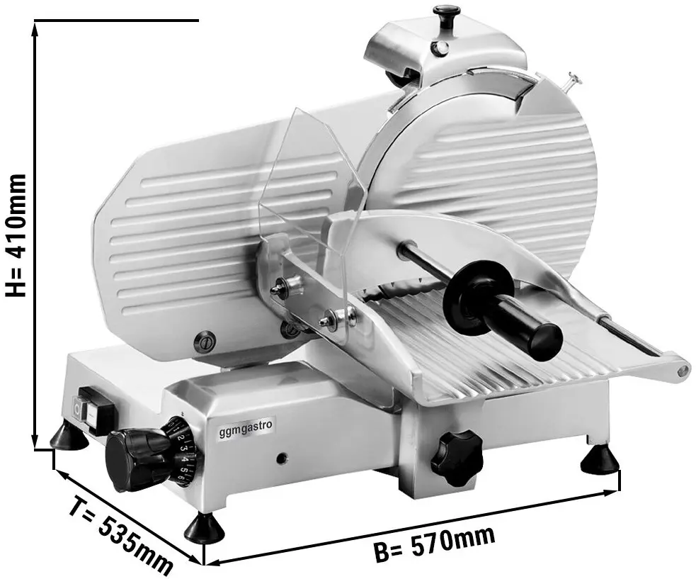 Слайсер для колбас GGM Gastro AMSM250G (Inox) - 2