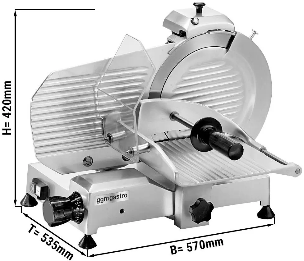 Слайсер для колбас GGM Gastro AMSM275G (Inox) - 2