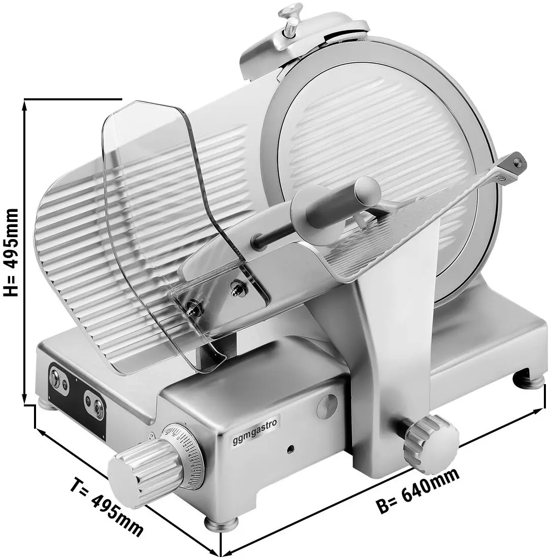 Слайсер для колбас GGM Gastro AMSM300 (Inox) - 2