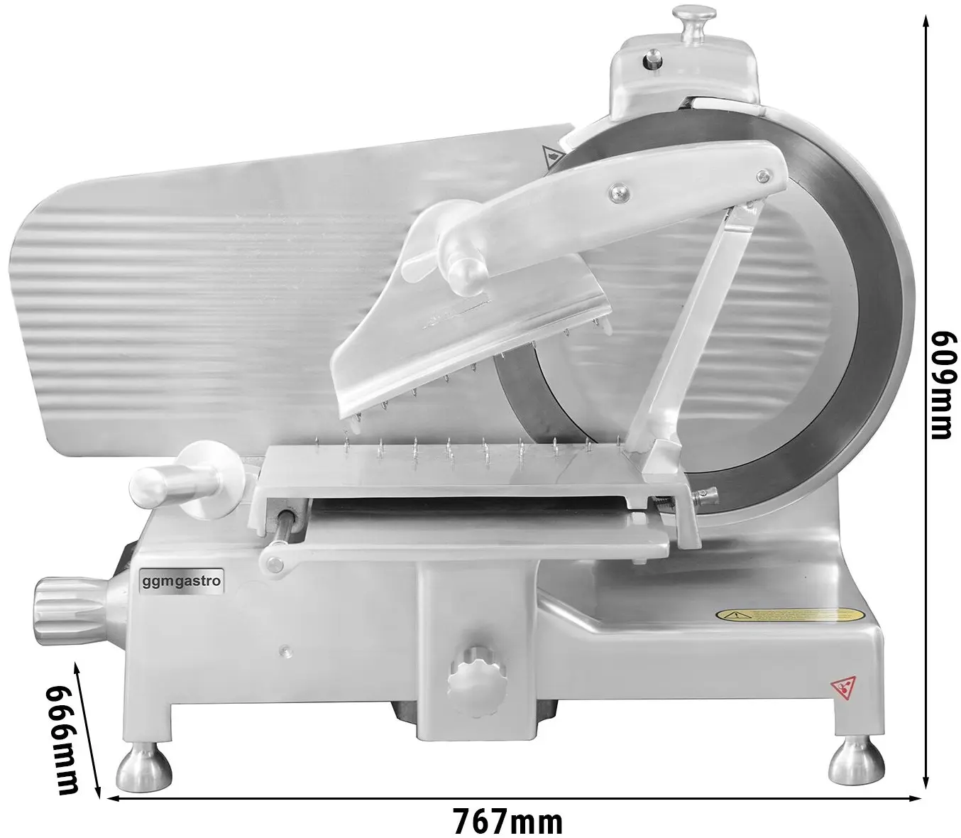 Слайсер для колбас GGM Gastro AMVH350 (Inox) - 5