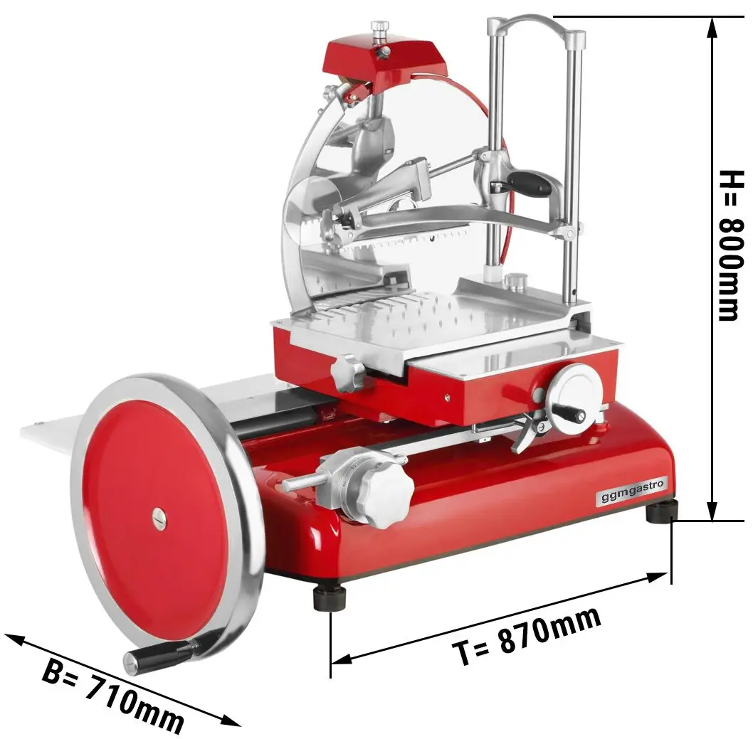 Слайсер для колбас GGM Gastro ASS370 (Red) - 5