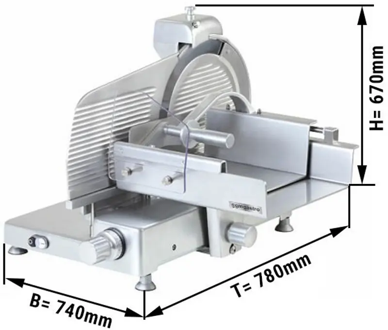 Слайсер для колбас GGM Gastro AUS245 (Inox) - 7