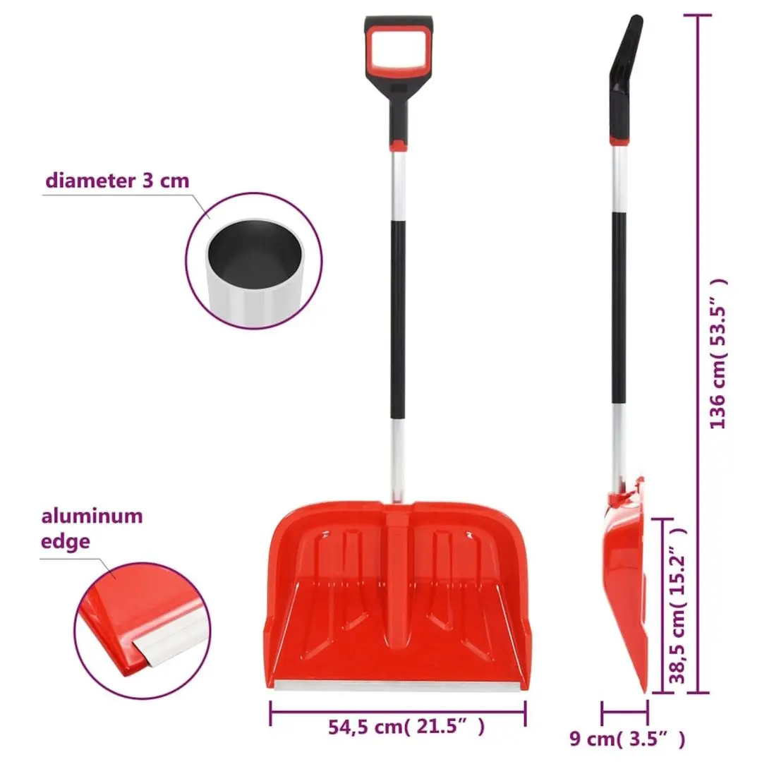 Lopata pentru zapada VidaXL 93709 (Blue/Red) - 6