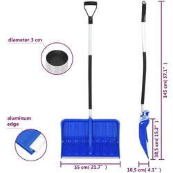 Lopata de zapada VidaXL 93710 (Blue) Thumb