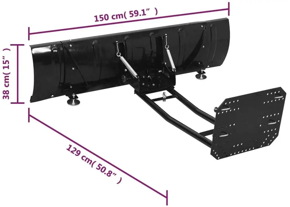 Снегоотвал VidaXL 153129 (Black)
