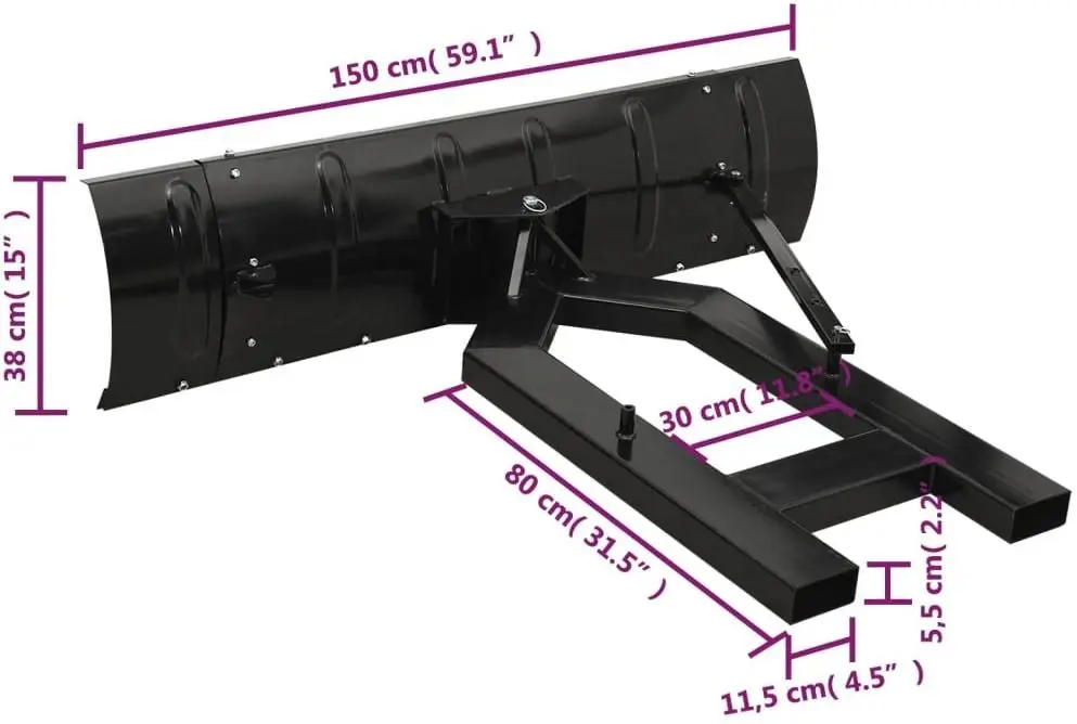 Plug de zapada VidaXL 153130 (Black) - 2