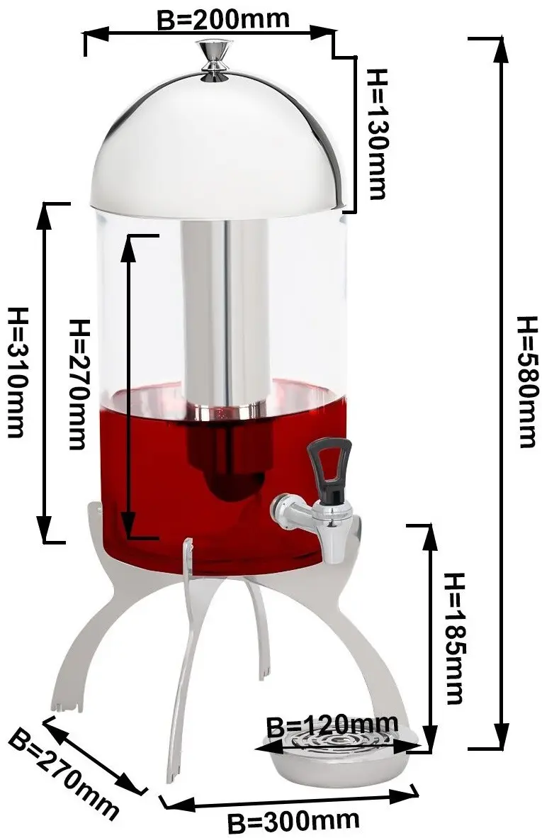 Сокоохладитель GGM Gastro SSPG1C (Inox) - 3