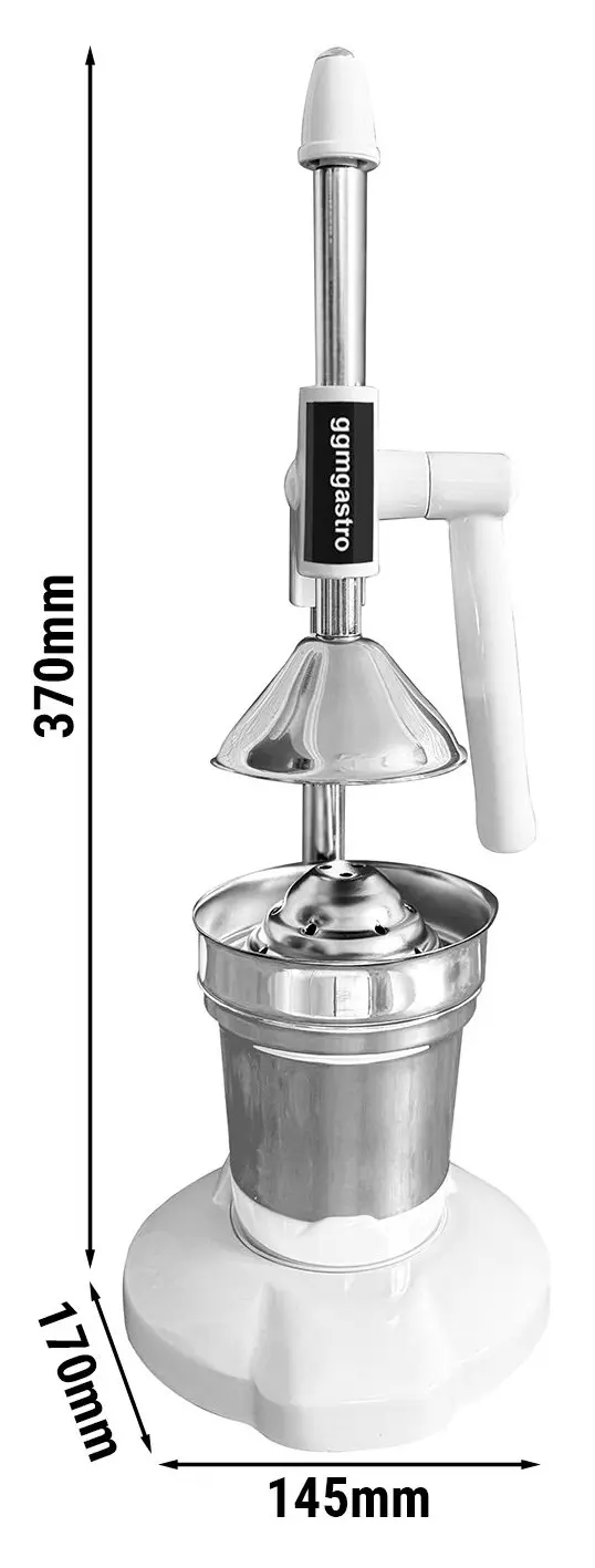 Ручная соковыжималка GGM Gastro FSPKM-W (White) - 3