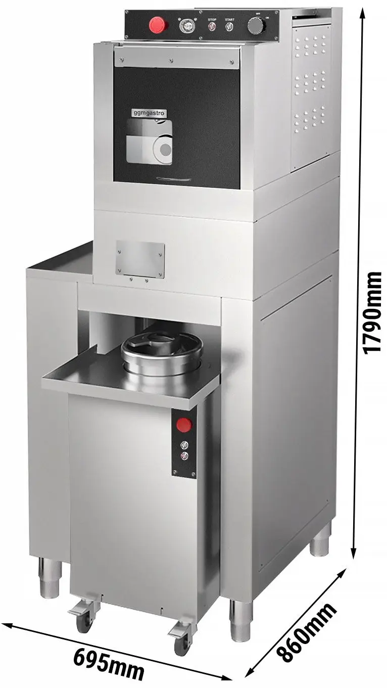 Тестоделитель-округлитель GGM Gastro TPAUGE#SET (Inox) - 10