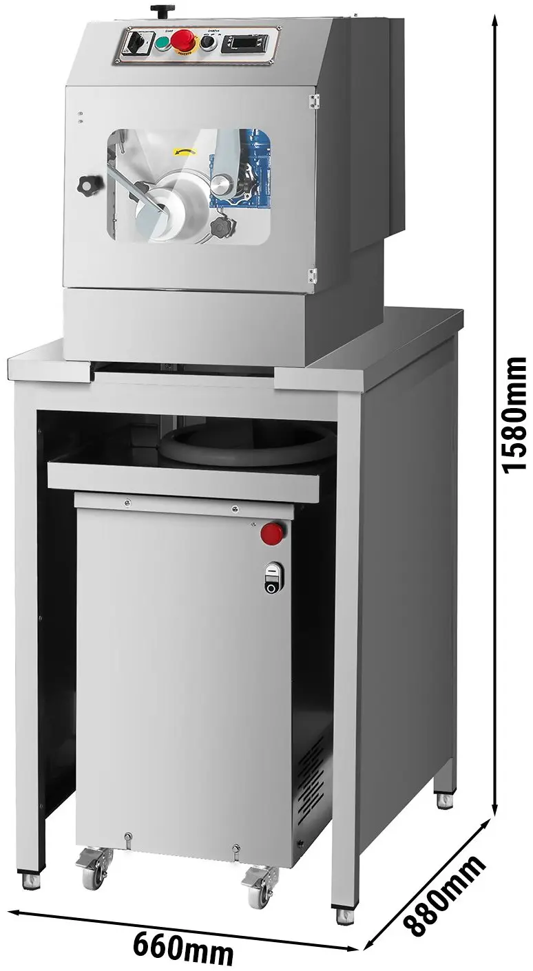 Тестоделитель-округлитель GGM Gastro TPP800N#TAP8#UTTP (Inox) - 12