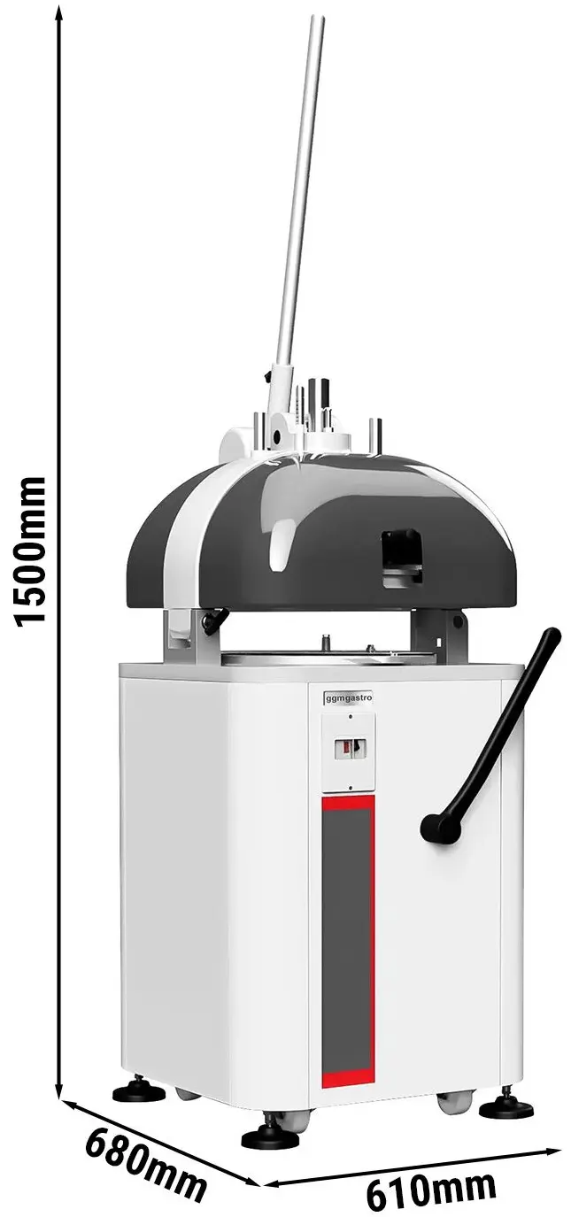 Divizor-rotunjitor manual pentru aluat GGM Gastro BPZ2 (White/Grey) - 7