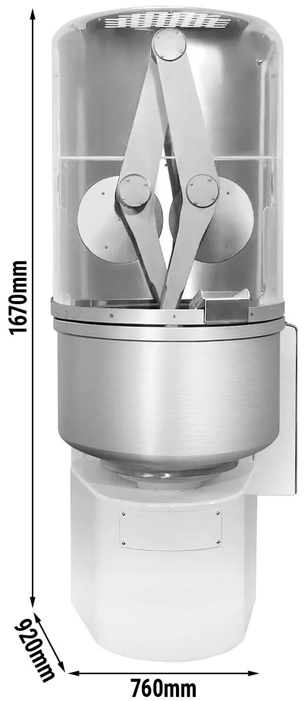 Malaxor aluat GGM Gastro Premium TKAZ100 (White) - 11