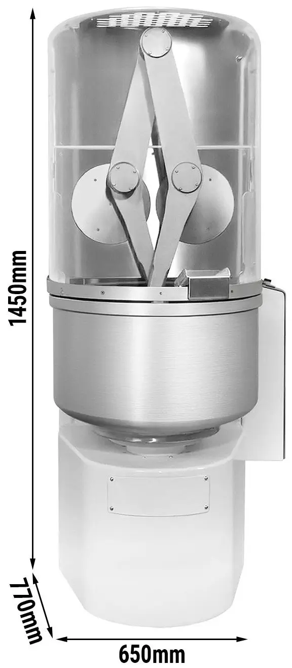 Malaxor aluat GGM Gastro Premium TKAZ60 (White) - 11