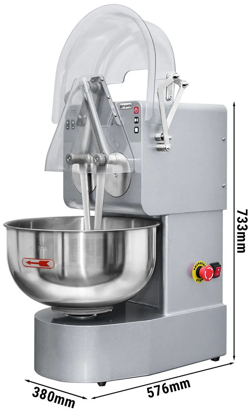 Тестомес GGM Gastro TKAK20 (Silver) - 8