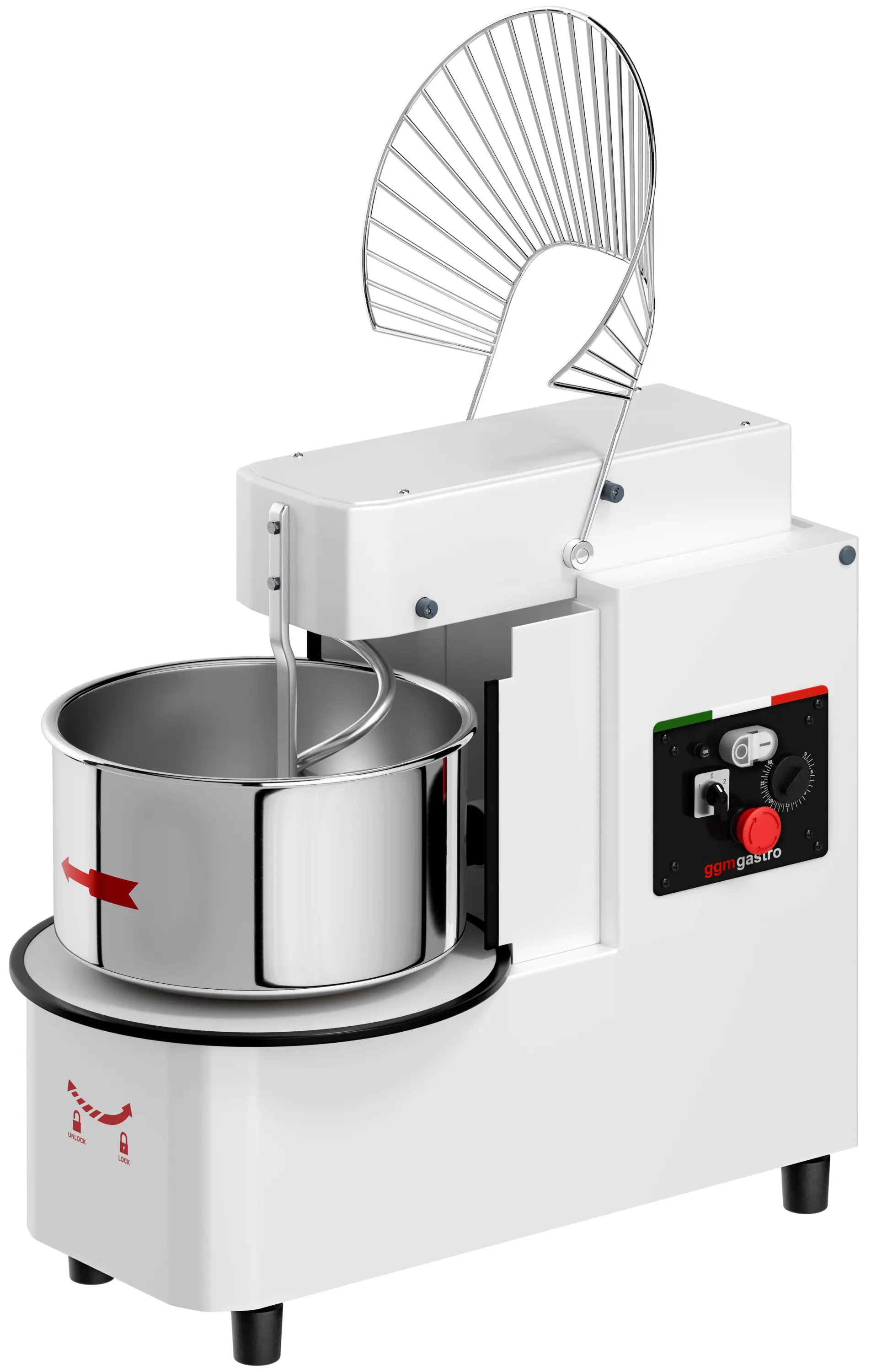 Тестомес спиральный для пиццы GGM Gastro TMP22-KA-N (White) - 2
