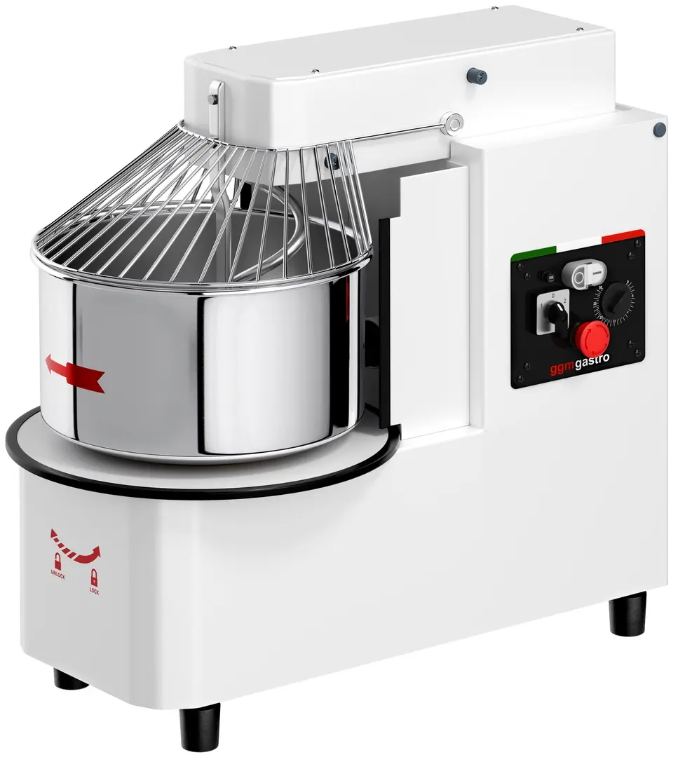 Тестомес спиральный для пиццы GGM Gastro TMP22-KA-N (White)