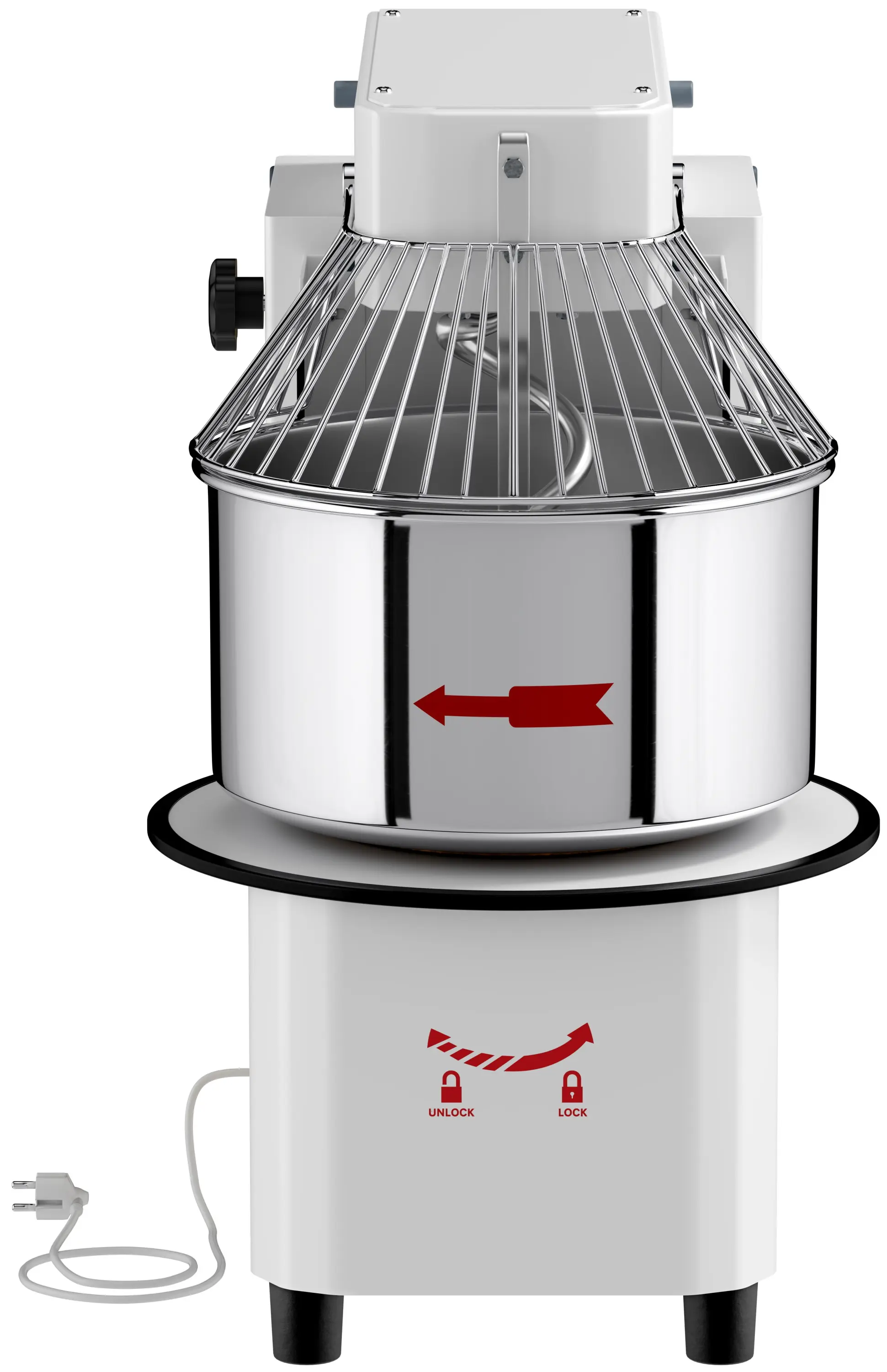 Тестомес спиральный для пиццы GGM Gastro TMP22KR-N (White) - 4