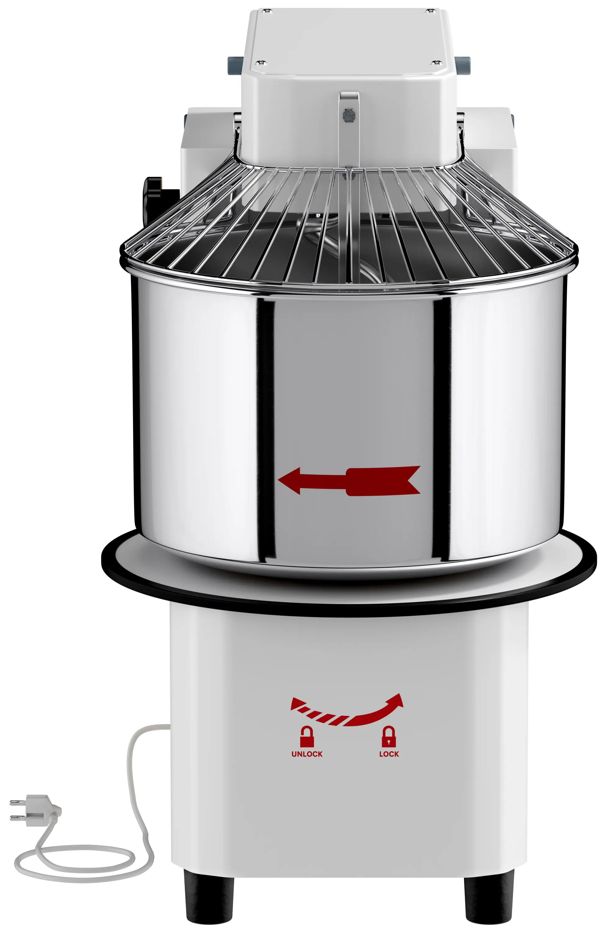 Тестомес спиральный для пиццы GGM Gastro TMP33-KA-N (White) - 4