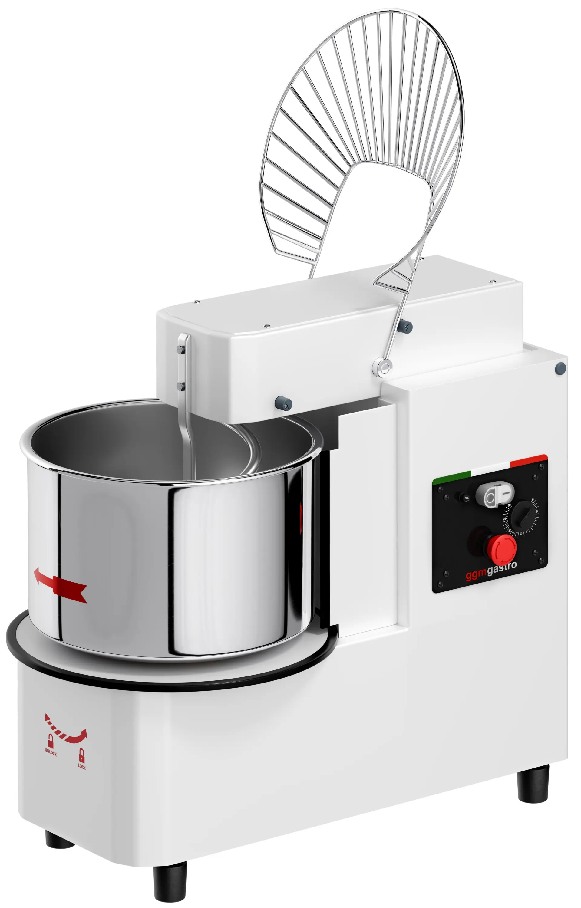 Тестомес спиральный для пиццы GGM Gastro TMP33KR-N (White) - 2
