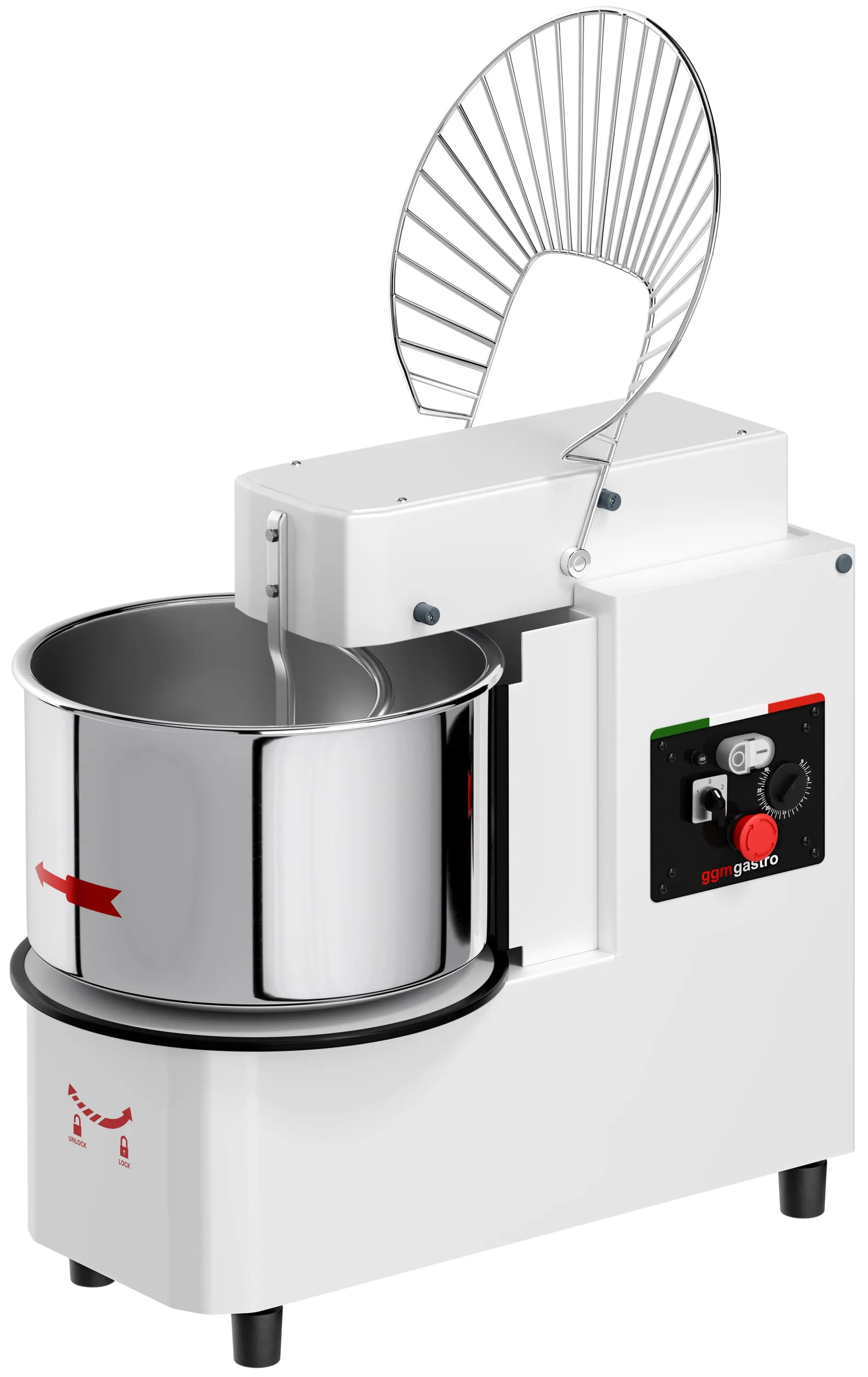 Тестомес спиральный для пиццы GGM Gastro TMP42-KA-N (White) - 2
