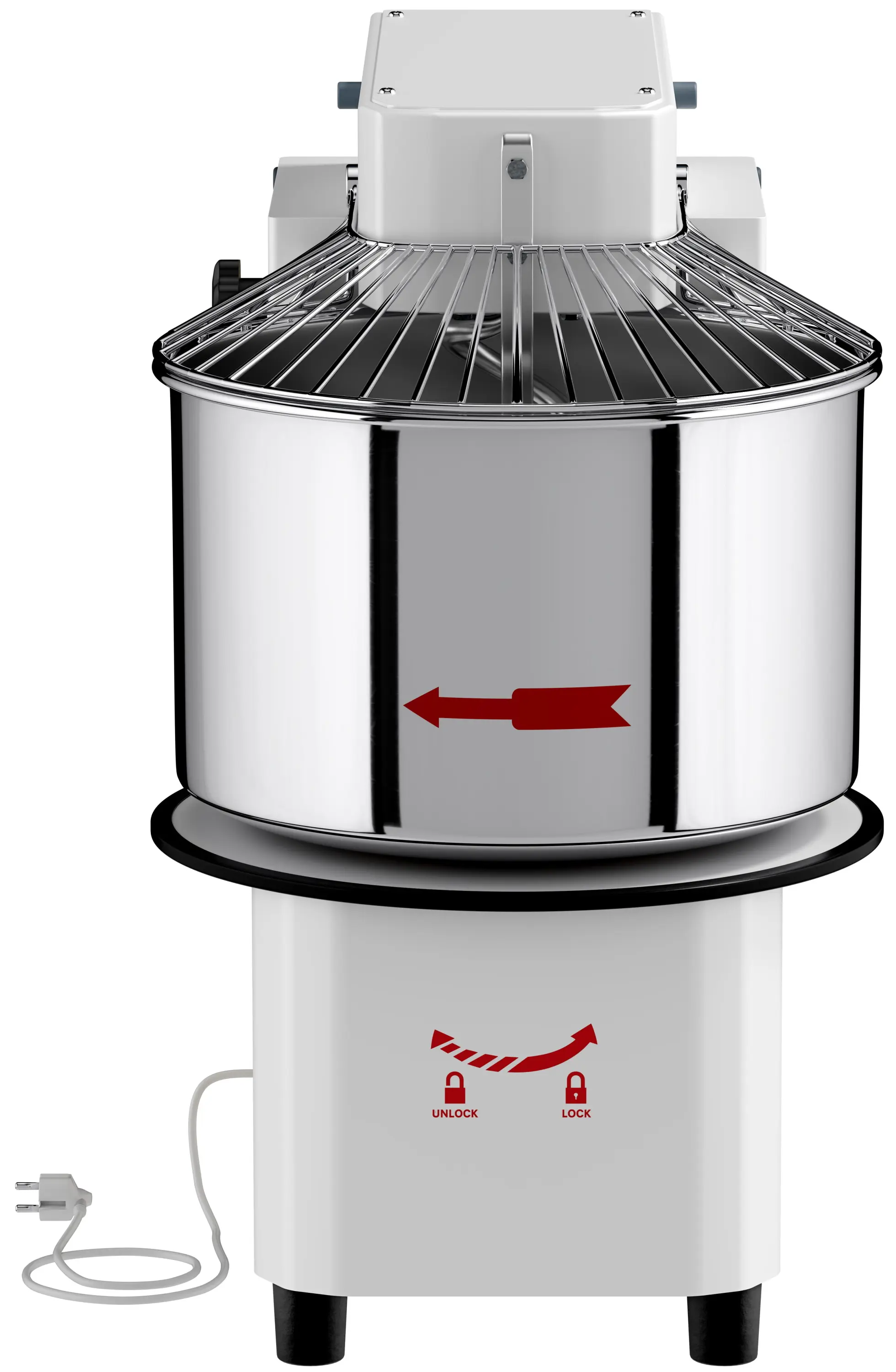 Тестомес спиральный для пиццы GGM Gastro TMP42-KA-N (White) - 4