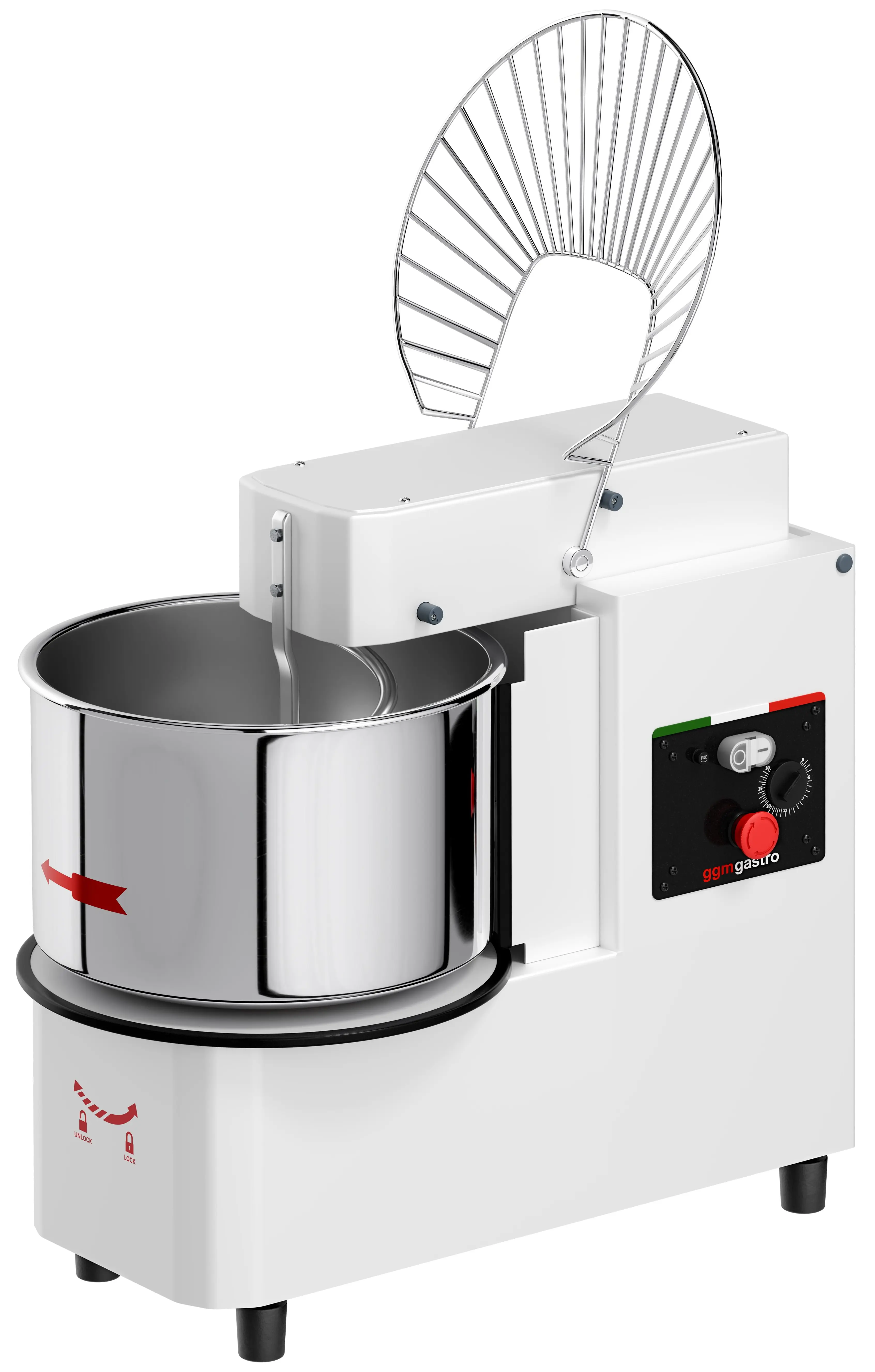 Тестомес спиральный для пиццы GGM Gastro TMP42KR-N (White) - 2