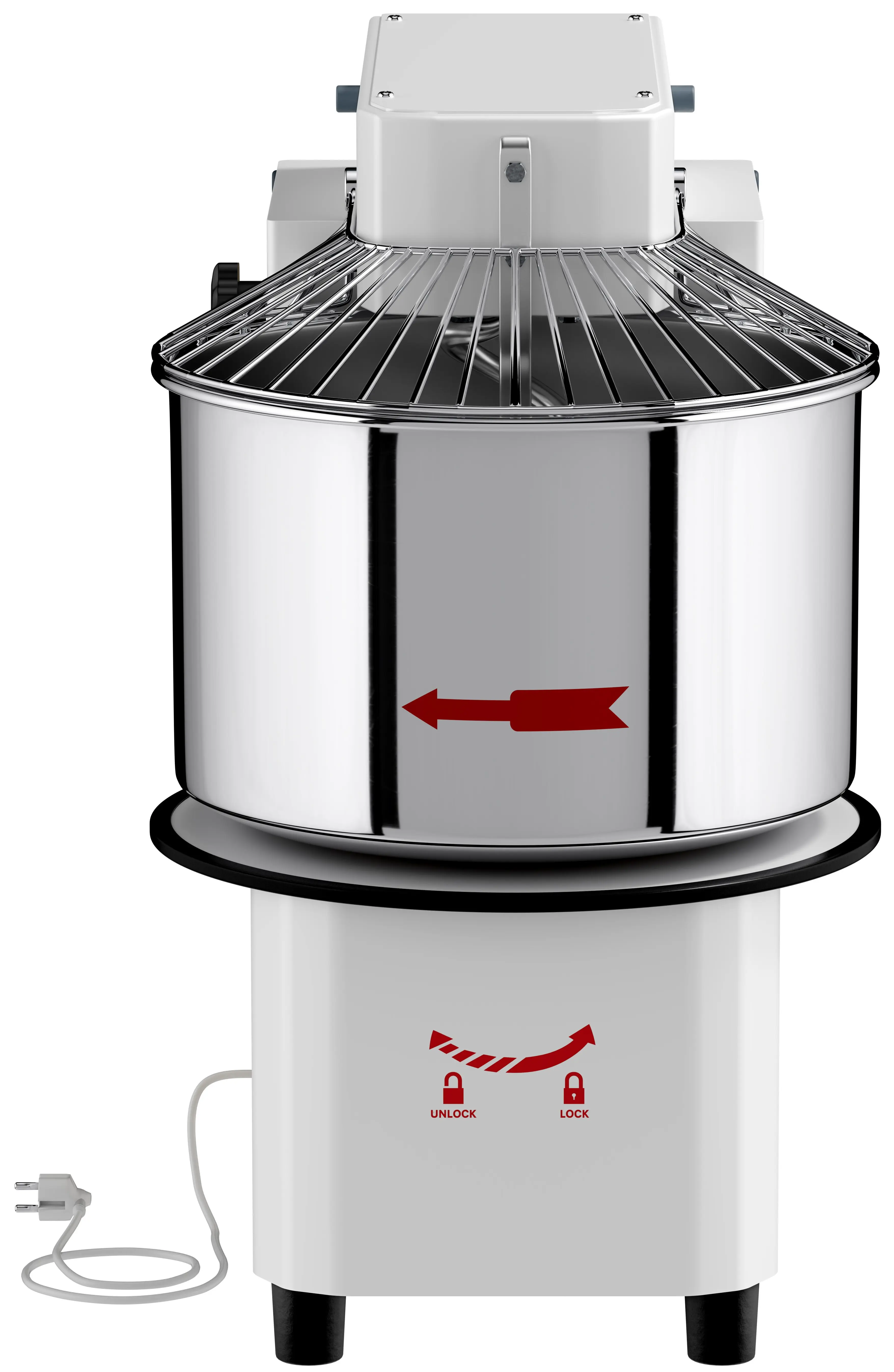 Тестомес спиральный для пиццы GGM Gastro TMP42KR-N (White) - 4