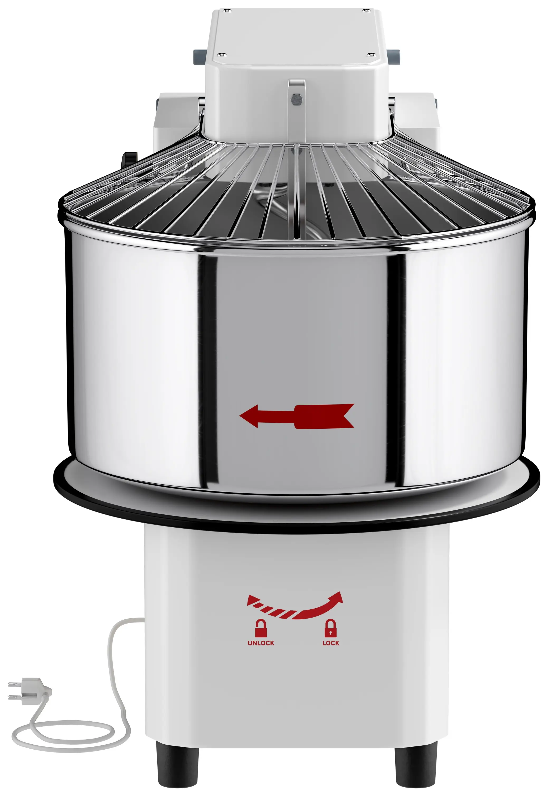 Тестомес спиральный для пиццы GGM Gastro TMP53KR-N (White) - 4
