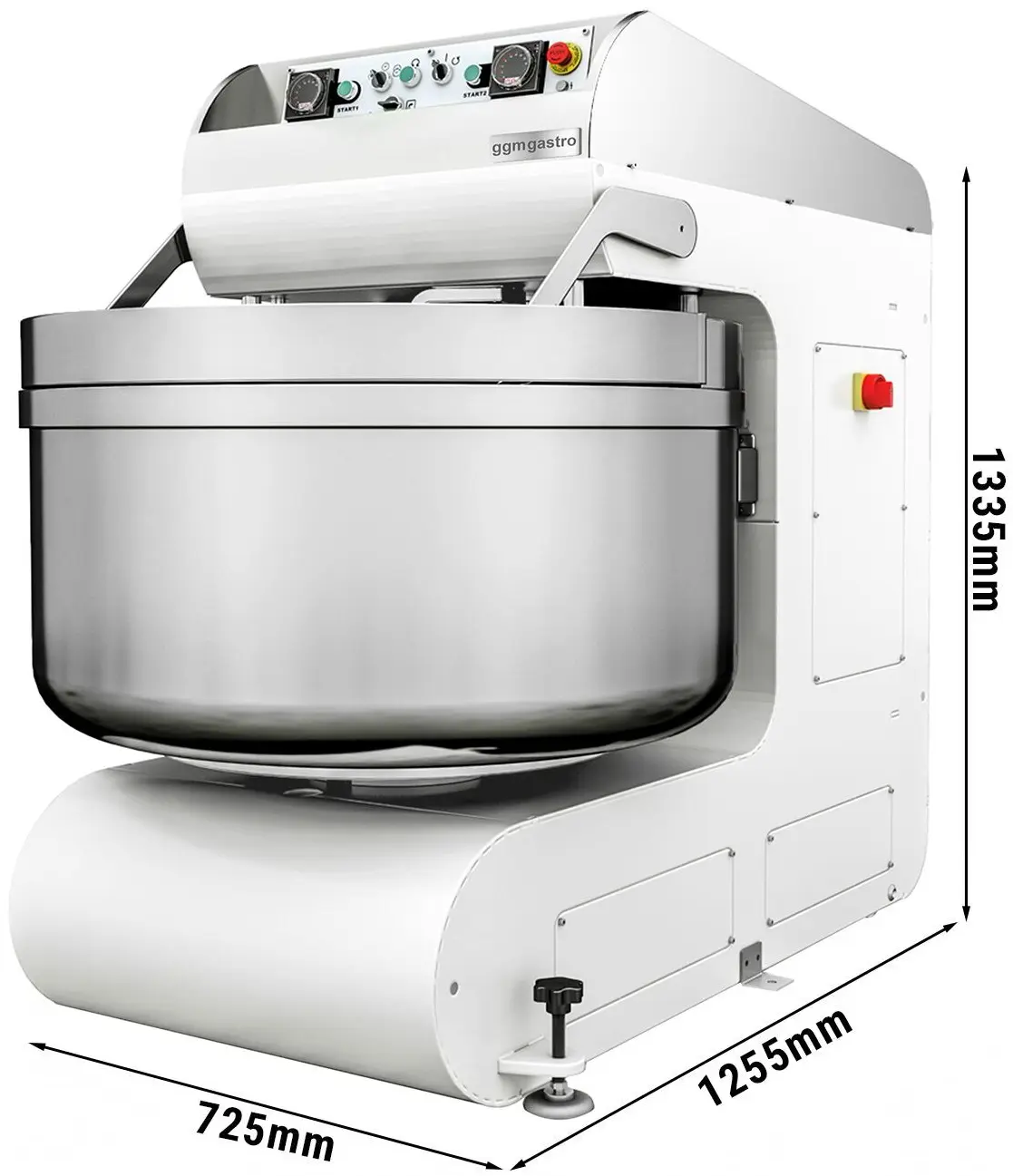 Тестомес спиральный GGM Gastro Premium Plus STKMMK100 (White) - 5