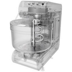 Malaxor aluat cu spirala GGM Gastro Premium Plus STKMMK130 (White) Thumb