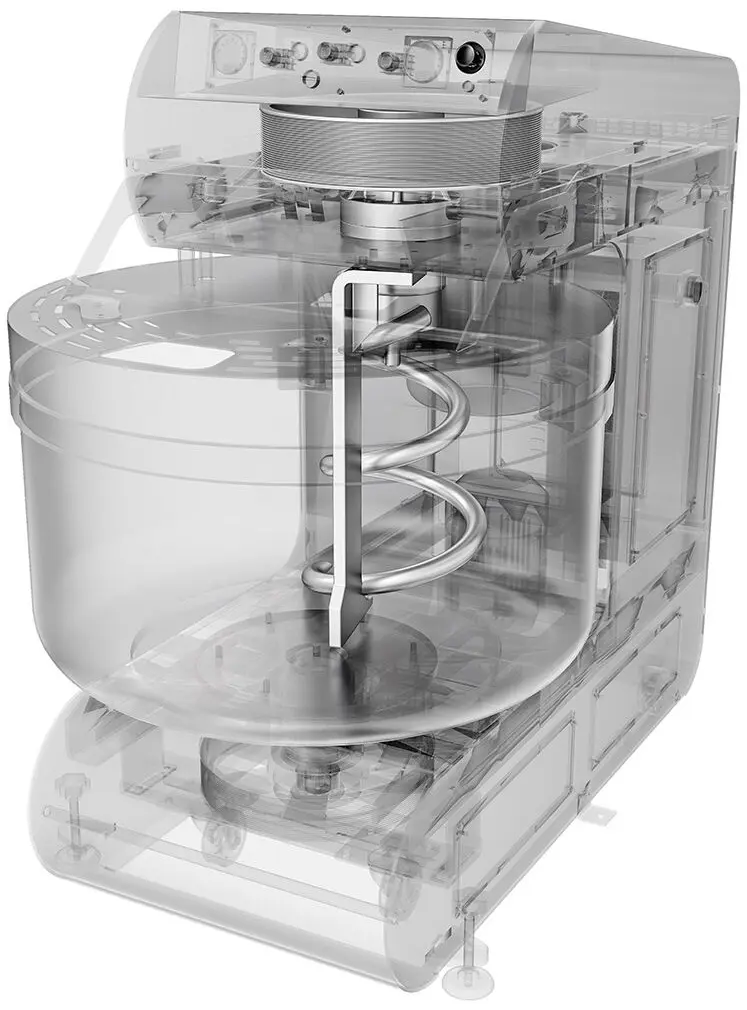Malaxor aluat cu spirala GGM Gastro Premium Plus STKMMK130 (White) - 4