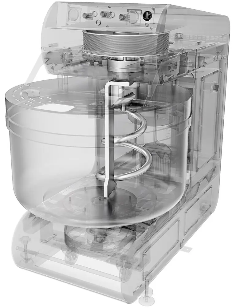 Тестомес спиральный GGM Gastro Premium Plus STKMMK200 (White) - 8